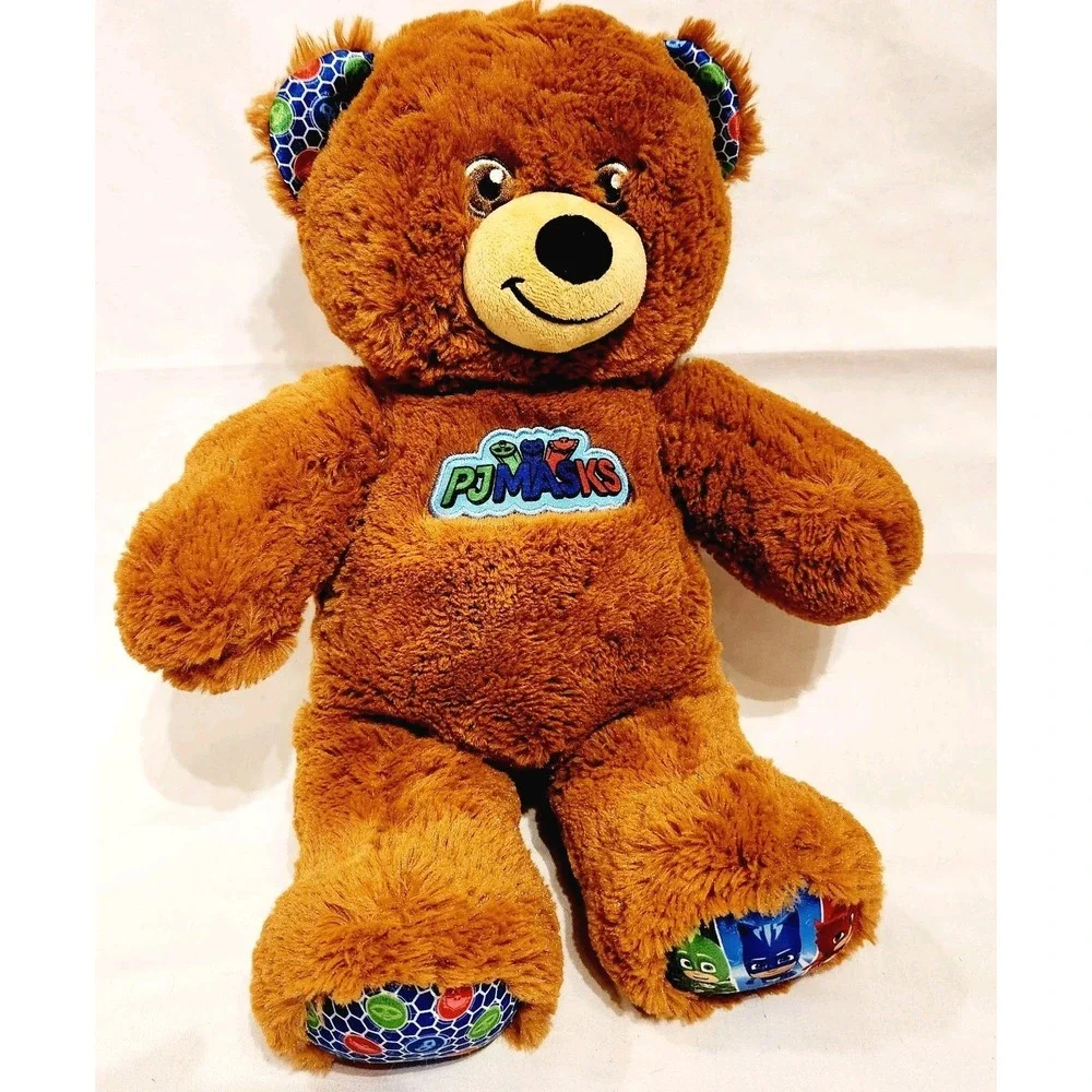 Build A Bear PJ Masks 16in Brown Teddy Bear 2021 BABW Plush Sound Not Working